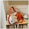 2026 Bolso tipo almohada de color block estilo coreano, Bolso de hombro y cruzado moderno y versátil, Bolso de nicho casual de gran capacidad para el trabajo