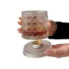 Vaso de Whisky con Diseño Único, Vaso de Licor Extranjero de Moda, Vaso Giratorio Popular, Vaso para Agua, Vaso de Vidrio, Vaso para Cerveza, Vaso para Beber