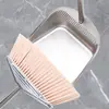 Un Juego de Escoba y Recogedor, Pala para Basura de Acero Inoxidable, Escoba Grande, Recogedor Engrosado, Cubo para Polvo, Cubo para Cenizas
