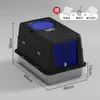 Caixa de Areia para Gatos Totalmente Fechada Anti-Odor de Aço Inoxidável Extra Grande Anti-Salpicos Vaso Sanitário para Filhotes e Gatos Grandes com Tampa Removível