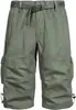 Calça Bermuda 3/4 Masculina Verão Estilo Americano Secagem Rápida Esportiva Casual Outdoor Tática Militar Tendência Atacado 2026