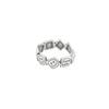 Anel Smiley S925 Prata Esterlina Dimple Feminino Prata Tailandesa Retro Desgastado Sorteiro Anel Aberto Ins Presente
