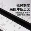Régua Triangular de Liga de Alumínio Espessada, Régua de Ângulo Reto Multifuncional, Ferramentas de Alta Precisão para Marcenaria e Decoração, Atacado e Dropshipping
