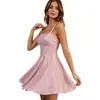 Nuevo Vestido de Tirantes Finos de Amazon, Sexy Vestido Mini de Tirantes Finos Ajustado con Lentejuelas, Vestido de Tirantes Finos Estilo Francés