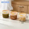 BNBS Recipiente Hermético de Plástico para Pepinillos Grado Alimenticio Caja de Almacenamiento para Rábanos Encurtidos Caseros Caja Multiespecificación para Conservar Fresco