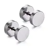 Set Combinado de 12 Piezas Estilo Simple para Hombres Japonéses y Coreanos Tornillos de Cruz Pendientes con Patrón de Dragón Retro de Tíbet Pendientes