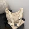 2024 Nueva Moda Bolso Bandolera Commuter Pequeño Multitud Gran Capacidad Bolso Dumpling Casual Combinable Pana Portátil