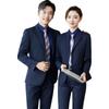 Terno de negócios de outono, terno masculino e feminino, mesmo terno, terno de três peças, terno de vendas, macacão de trabalho, macacão de banco, roupa formal de negócios