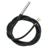 Sensor de temperatura DS1820 impermeable de acero inoxidable DS18B20 sensor de sonda térmica digital longitud del cable 1M