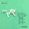 Buje de Nylon M2M3 Brida de Pa6 Brida t Manguito M4M5 Junta Pin de Posicionamiento Buje Junta de Aislamiento Almohadilla de Hombro de Plástico