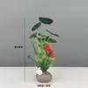 Decoración de Plato de Sashimi, Guarnición de Plato Frío para Catering de Hotel, Decoraciones de Flores y Hierbas de Plástico para Platos, Adornos Pequeños, Flor de Ciruelo de Invierno