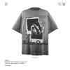 Camiseta de manga corta con estampado retro americano de algodón pesado de 250 g, para hombre y mujer, de verano, de marca de marea suelta, comercio exterior transfronterizo al por mayor