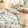 Cubrecama de Terciopelo de Leche Clase A Pieza Única para Dormitorio Sábana de Forro Polar para Tatami Juego de Tres Piezas Cubrecama de Terciopelo Coral para Bebé de Invierno
