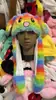 Sombrero de Peluche chiikawa Empleado de Tren Usaqiyka Orejas Wow Móviles Brillante Divertido Sombrero
