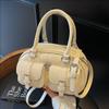 Bolso de Boliche Portátil Retro de Alta Gama para Mujer 2025 Nuevo de Moda Combinable Bolso Cruzado Bolso de Hombro Multibolsillo