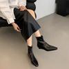 Botines de Punta para Mujer Otoño e Invierno 2025 Nuevos Botines de Mujer Nicho Botines Slim Flats Botines Botas de Tacón Bajo