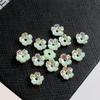 8mm Cor Mágica AB Flor de Cinco Pétalas Imitação de Concha Peças de Flor de Resina diy Grampo de Cabelo Antigo Etapa Estéreo Material de Resina