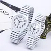 Charon Xapwv Novo Relógio de Casal com Pulseira de Aço e Óleo Branco e Preto Moda Masculina Relógio Feminino Atacado Fornecimento Direto da Fábrica