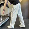 Nueva colección de otoño: pantalones casuales para hombre, estilo retro americano, pantalones de pierna ancha de moda, diseño de pierna recta de corte holgado, pantalones deportivos versátiles y elegantes
