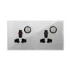 Enchufe de pared británico de dos posiciones con interruptor Panel de enchufe estándar británico de Hong Kong Enchufe estándar británico 146