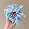 Acessório de cabelo elástico, estilo jovem, scrunchie moderno novo de 2025, headwear de tecido de malha elegante de verão para mulheres