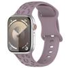 Correa para Apple Watch con estampado de leopardo de color liso y 8 hebillas, correa deportiva de silicona para Apple Watch