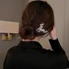 Lírio do vale franja strass rabo de peixe grampo de uma palavra bola redonda coque liga haste de cabelo novo estilo chinês garfo de cabelo feminino