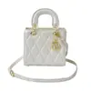 2025 Nuevo Color Sólido Estilo Coreano Retro Simple Nuevo Bordado Acolchado Casual Bolso de Hombro Cruzado Bolso Cuadrado Pequeño para Mujer