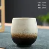 Esmalte de Flujo Cambio de Horno Taza Única Creativa Hecha a Mano Zen Retro Gres Japonés Taza de Té Grande Taza de Maestro Personalizada Venta al por Mayor
