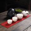 Taza Expreso Cerámica Hueca Linglong una tetera tres tazas para viaje al aire libre portátil traje de juego de té Kung Fu logotipo personalizable