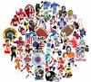 50 peças Insígnias de jogador de Futebol Americano Liga logo à prova d'água IPAD celular papelaria adesivos decorativos