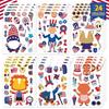 Adesivos do Dia da Independência DIY Adesivos Festa Crianças Presente Presente de Natal Adesivos Prêmio Crianças Puzzle Stickers