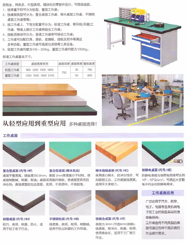 16工作桌