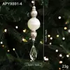 Nuevo Colgante de Plástico Acrílico Transparente de Metal Adorno con Cuerda para Colgar Decoración de Navidad Decoración de Árbol de Navidad Colgante