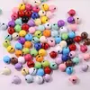 Chaveiro Pingente Sino Colorido Macaron 14mm DIY Decoração Pet Acessórios Joias com Contas Materiais