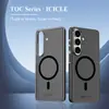 Adecuado para funda de teléfono S26 Plus edición magnética carcasa dura de PC tacto piel LeReach