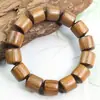 Pulseras de Palo de Rosa Negro al por Mayor, Cuentas Cilíndricas de 15 mm, Cuentas de Oración Budista, Estilo Chino, Nuevo Estilo Chino, Pulseras para Parejas de Hombres y Mujeres, Joyería