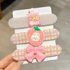 Lindas pegatinas de flequillo de dibujos animados para otoño e invierno, diademas de punto florales versátiles de estilo coreano con cierres de velcro, que exudan un ambiente sofisticado y elegante