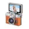 Cámara Digital Retro para Pulgar Transfronteriza Nueva Grabadora de Foto y Video para Estudiantes Cámara de Tarjeta con Pantalla abatible Mini Cámara Digital