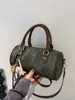 Bolsa Feminina Vintage Outono/Inverno 2025 Nova Tendência Casual Bolsa Transversal Estampa de Leopardo Moda Popular Este Ano Bolsa de Mão Bolsa Almofada