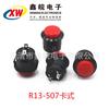 Interruptor de Botón Botón Rojo R 0.65-25.4kg Botón de Pie Interruptor Giratorio Botón de Retorno Automático Botón de 16mm Sin Bloqueo