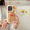 Dibujo Animado Lindo Marmota Aullando Soporte Iphone16 Apple 15 Adecuado para 13/14Pro Max Funda para Teléfono Móvil 11