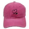 Gorra de Béisbol Versátil de Moda Transfronteriza con Bordado de Corazones Grandes y Pequeños para Hombres y Mujeres, Gorra para Proteger del Sol en Deportes al Aire Libre