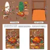 Coleção de adesivos de paisagismo de cena em miniatura de desenho animado sem corte visual fofo 3D empilhados diy conta manual adesivos de cabine estéreo