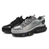 Zapatos de trabajo de Kevlar superventas transfronterizos, anti-aplastamiento y resistentes a pinchazos, con puntera de acero para hombre, transpirables, construcción de punto volador, zapatos de seguridad para obra