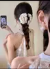 Verano 2024 Grandes Explosiones Multicolor Rosa Tridimensional Flor Grande Pinza de Agarre Hecha a Mano Pinza de Tiburón Flor para la Cabeza Accesorios para el Cabello para Mujeres