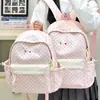 Mochila Nueva y Elegante para Niñas, Mochila para Estudiantes de Primaria, Bolsa de Viaje, Linda Mochila de Color Sólido para Jardín de Infancia