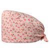 Gorro de enfermera estampado, bonito y a la moda, de algodón, para quirófano dental, con banda elástica, ajustable, para unidad de cuidados intensivos, para mujer