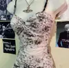 Moda Femenina 2026 Nueva Sexy Chica Caliente Espalda Descubierta Retro Estilo Callejero Ajustado Vestido Corto Ropa Transfronteriza