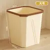 Lixeira Transparente de Luxo Leve para Uso Doméstico, Lixeira Grande para Banheiro, Cozinha, Sala de Estar, Sensação de Alto Padrão, Adequada para Alojamento